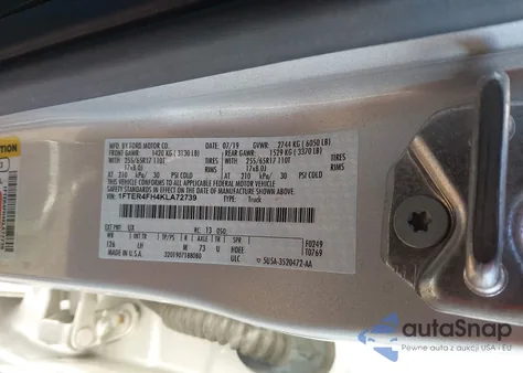 2019 Ford Ranger Xlt from USA, damaged, VIN 1FTER4FH4KLA72739